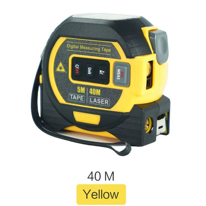 3-in-1 High Precision Laser Tape Measure - 40/60M Infrared Distance Measuring Ruler for Smart Energy Solutions